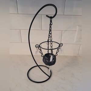 Vintage/ retro candle holder in Black